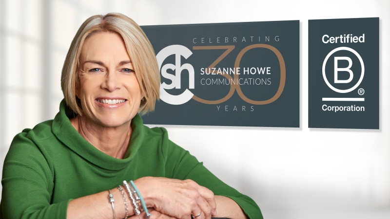 Suzanne Howe Communications becomes a Certified B Corporation™