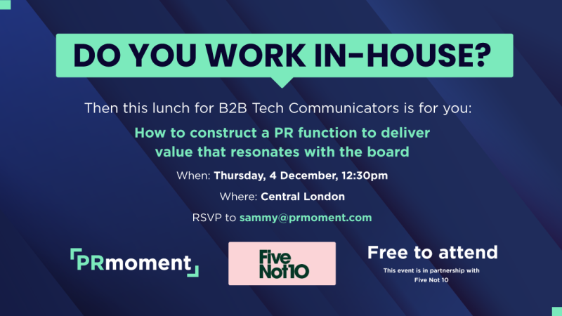 B2B Tech In-House Comms Lunch
