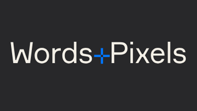 Words pixels
