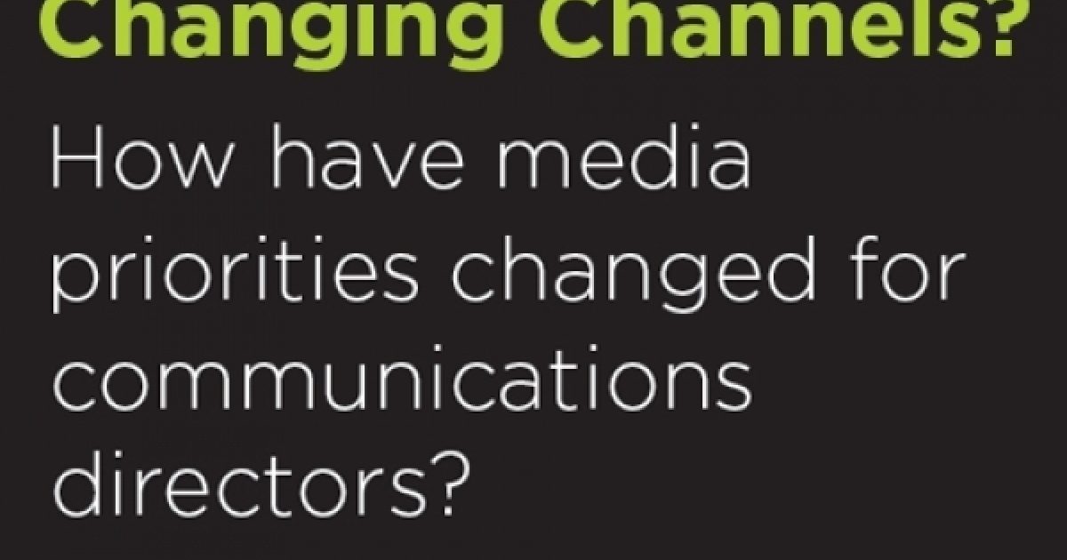 Changing Channels? How have media priorities changed… | PRmoment.com
